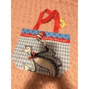 Dr. Seuss Recycled Shopping Tote Cat In the Hat Reusable Children Shopper Bag
